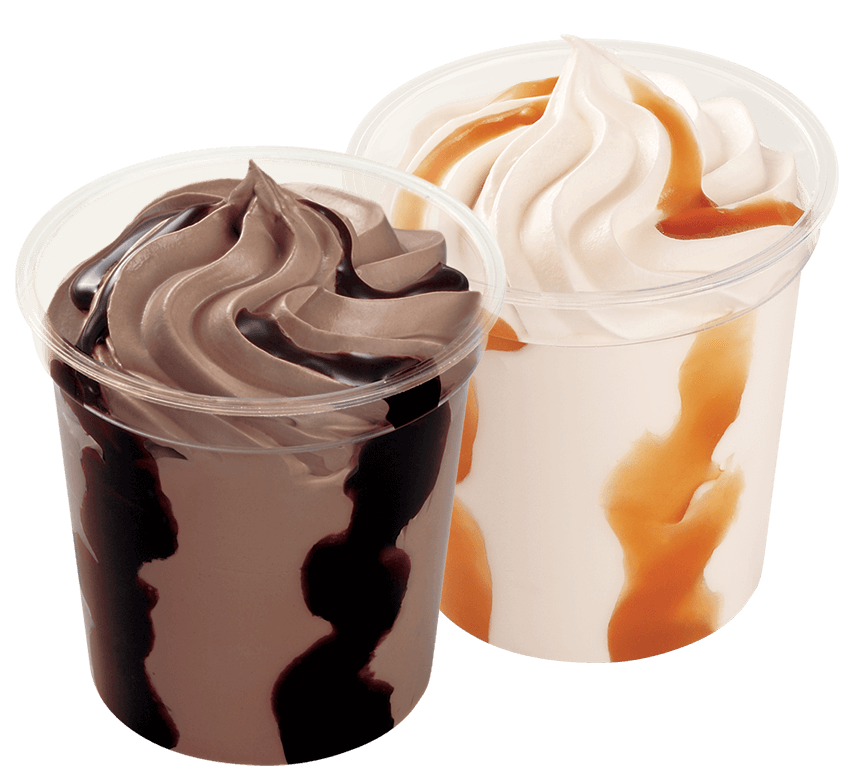 Double Choc/Vanilla Caramel Sundae Peters Ice Cream