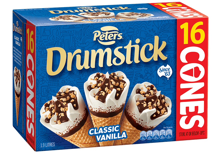 Classic Vanilla 16 Pack Peters Ice Cream