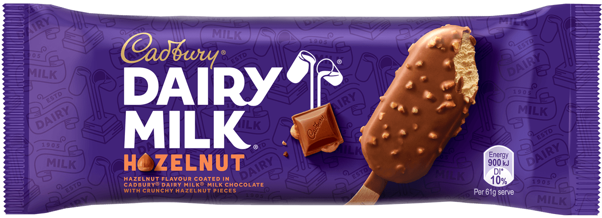 Cadbury Dairy Milk Hazelnut Peters Ice Cream